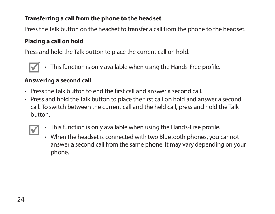 Samsung HM3700 User Manual | Page 26 / 213
