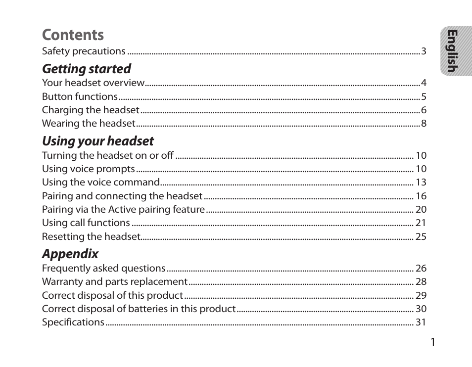 Samsung HM3700 User Manual | Page 3 / 213