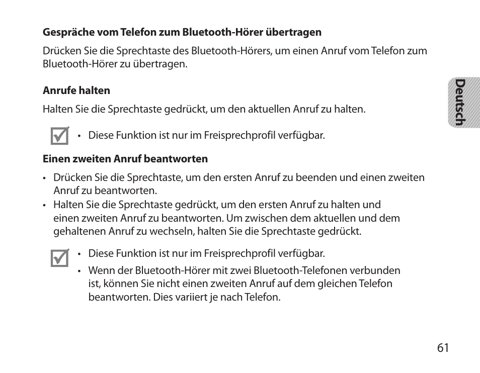 Samsung HM3700 User Manual | Page 63 / 213