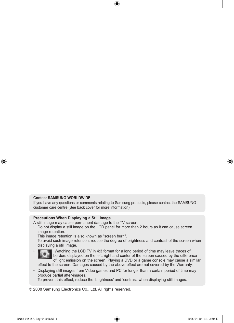 Samsung LE32A330J1N User Manual | Page 2 / 413