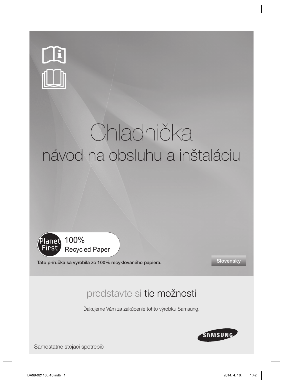 Chladnička, Návod na obsluhu a inštaláciu, Predstavte si tie možnosti | Samsung RL55VTEBG User Manual | Page 107 / 240