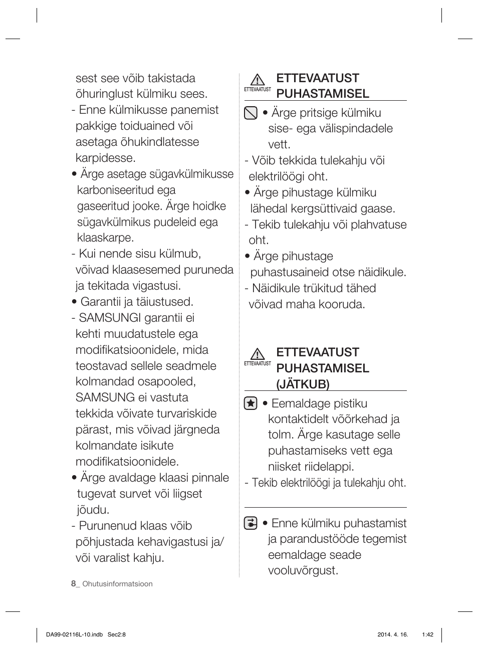 Samsung RL55VTEBG User Manual | Page 168 / 240