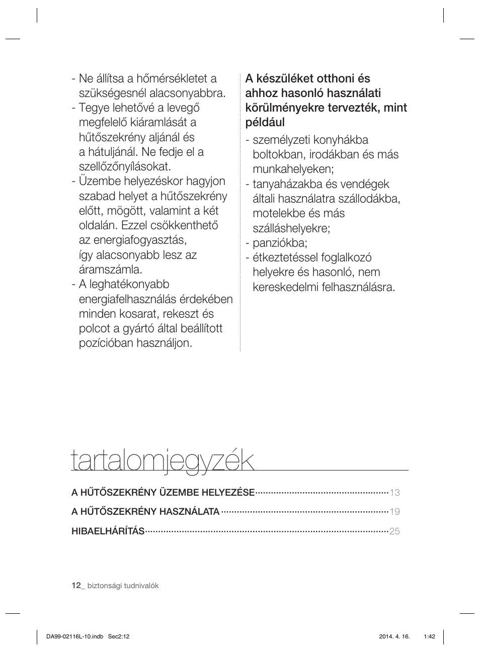 Tartalomjegyzék | Samsung RL55VTEBG User Manual | Page 64 / 240