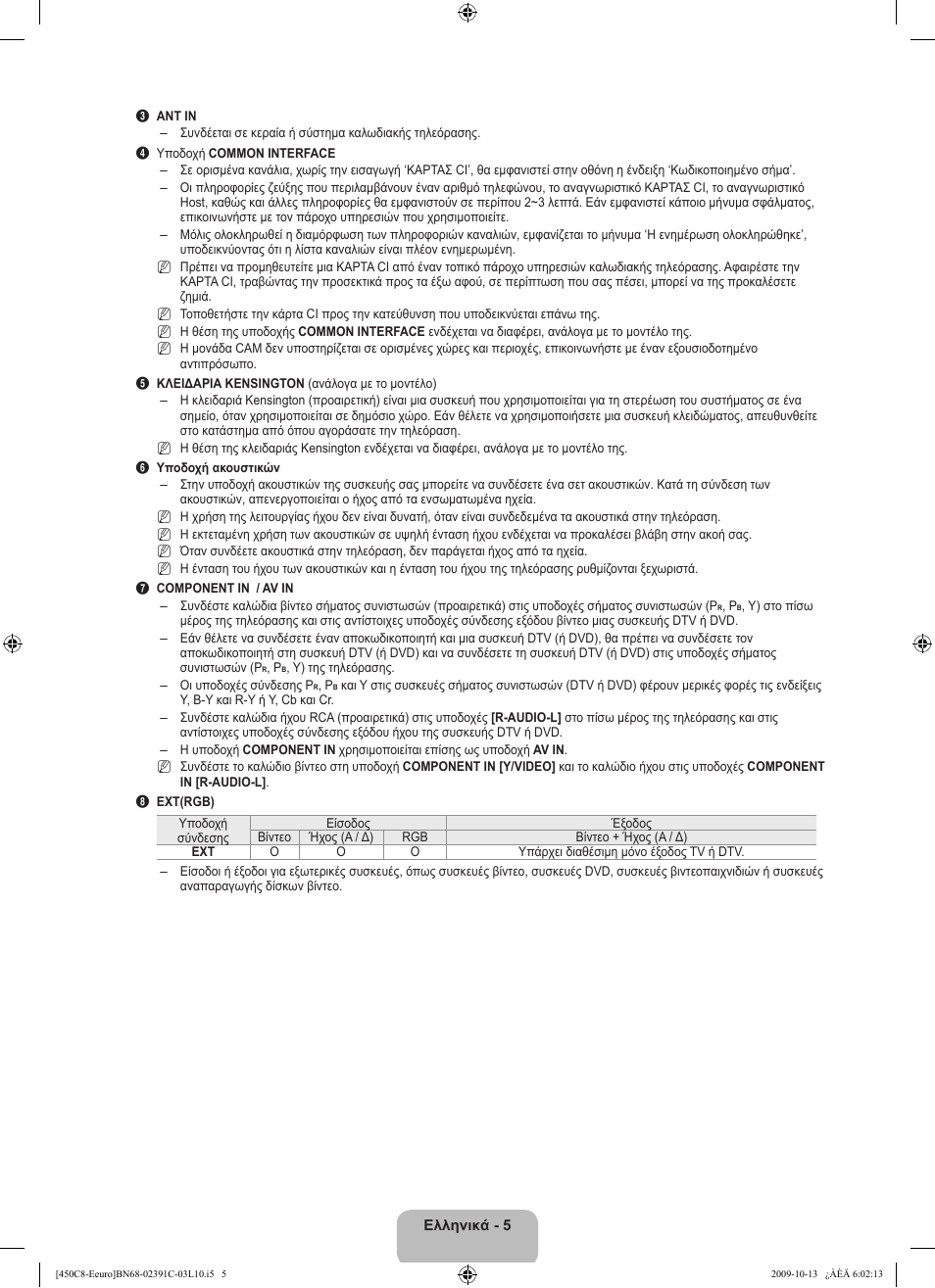 Samsung LE22B450C8W User Manual | Page 109 / 348