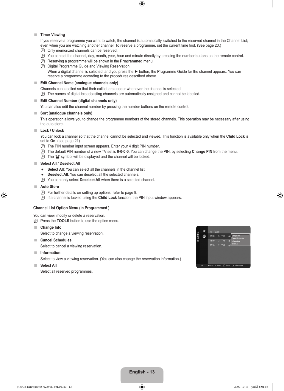 Samsung LE22B450C8W User Manual | Page 15 / 348