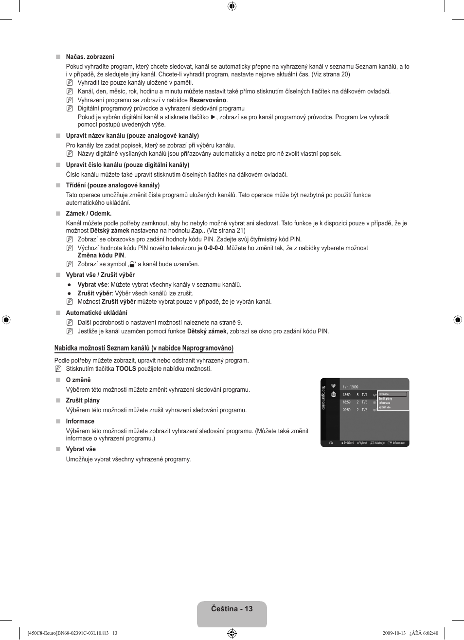Samsung LE22B450C8W User Manual | Page 219 / 348