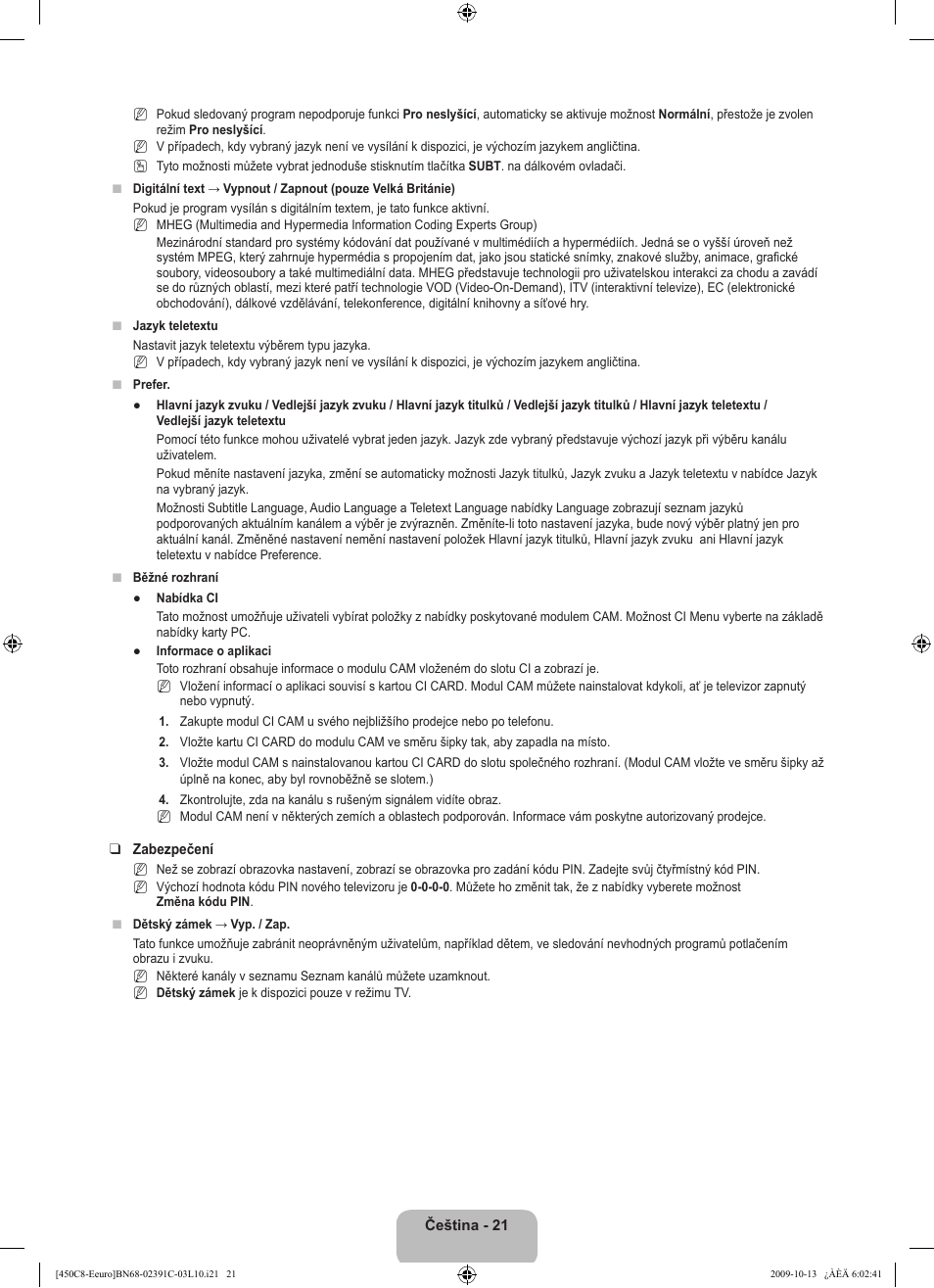 Samsung LE22B450C8W User Manual | Page 227 / 348