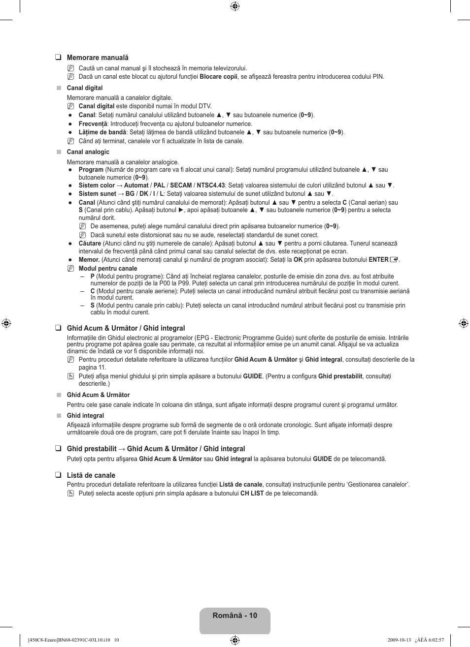 Samsung LE22B450C8W User Manual | Page 284 / 348