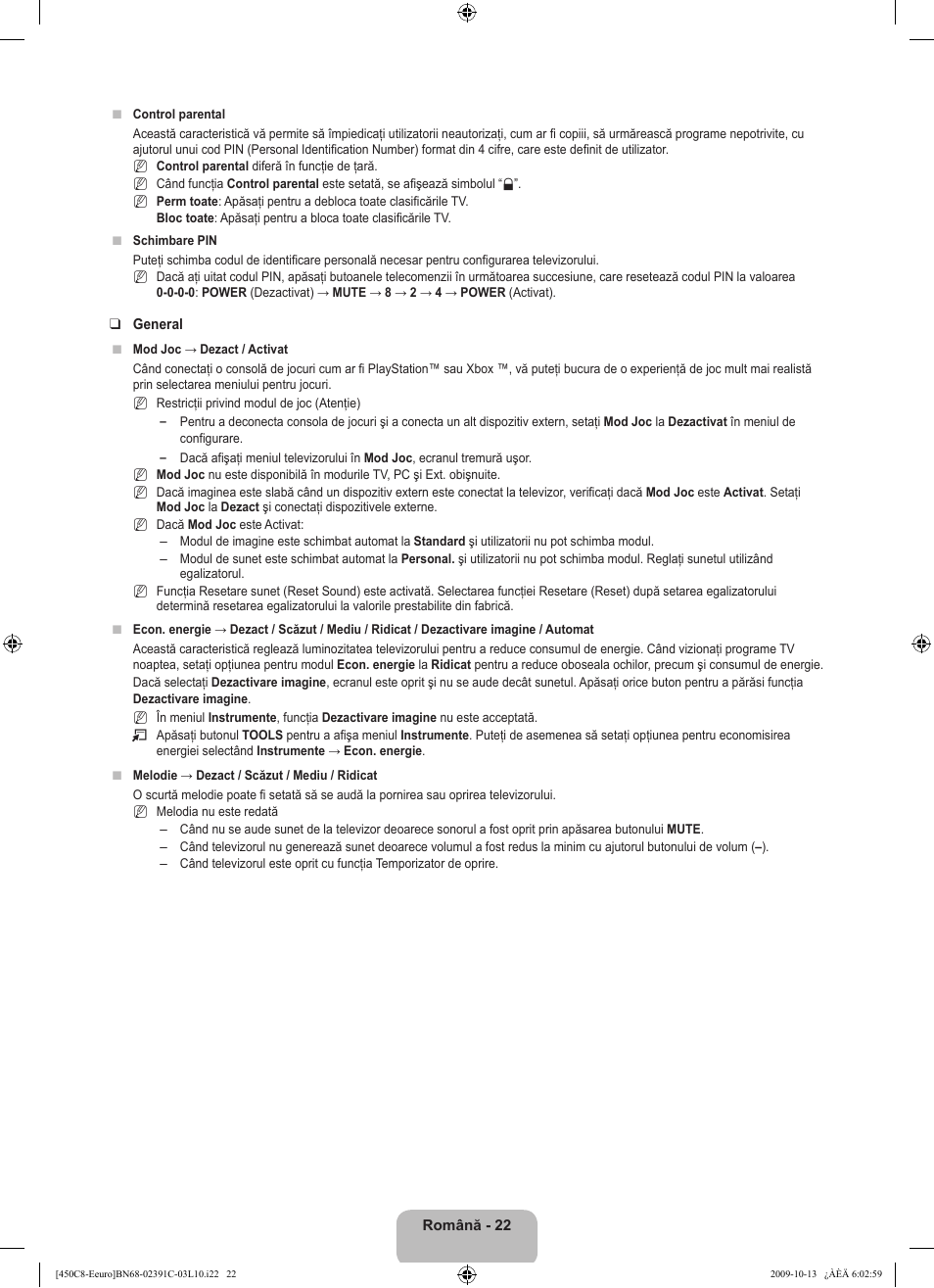 Samsung LE22B450C8W User Manual | Page 296 / 348