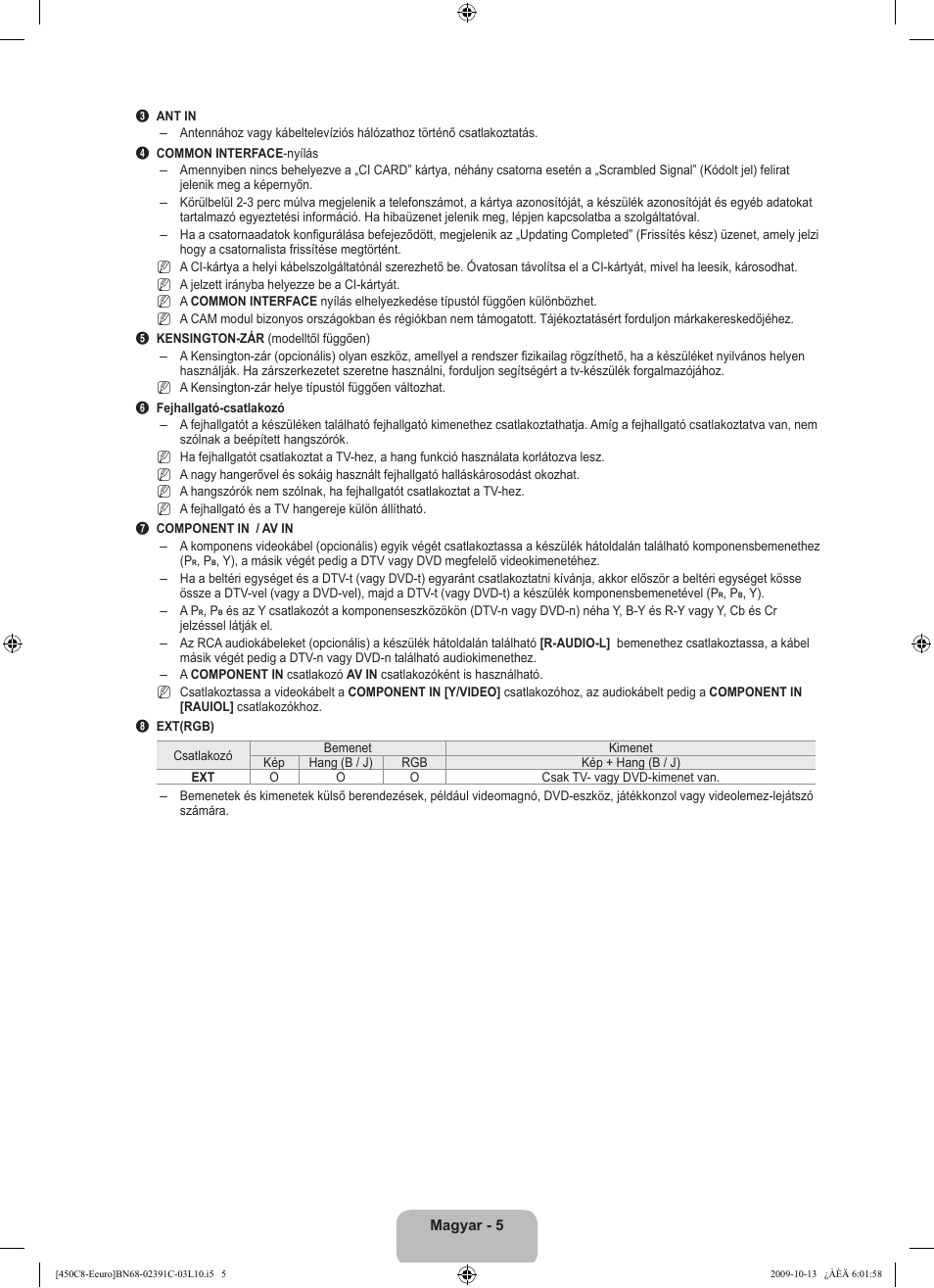 Samsung LE22B450C8W User Manual | Page 41 / 348