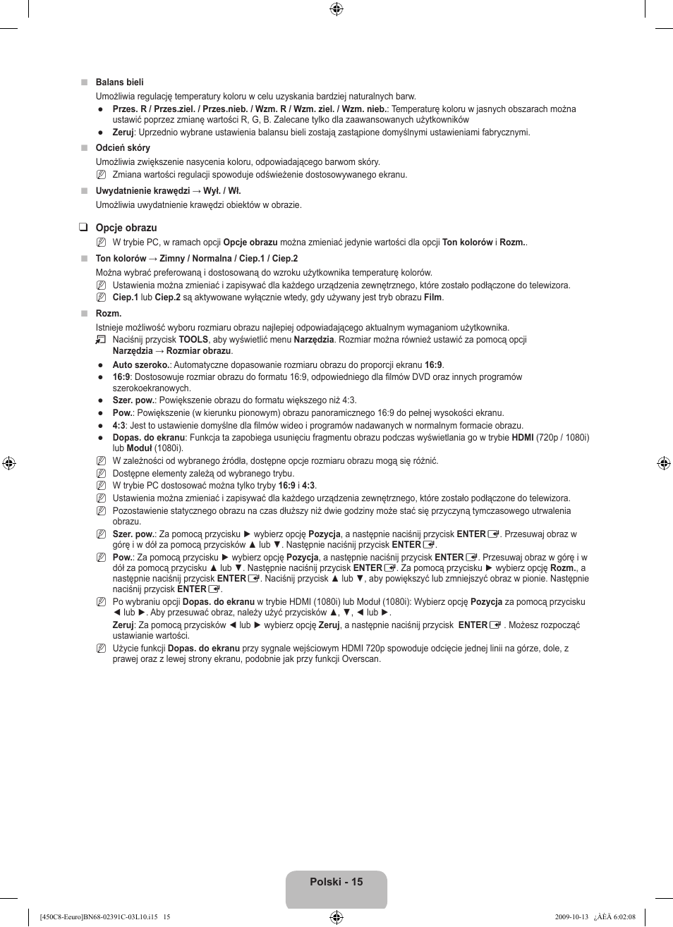 Samsung LE22B450C8W User Manual | Page 85 / 348