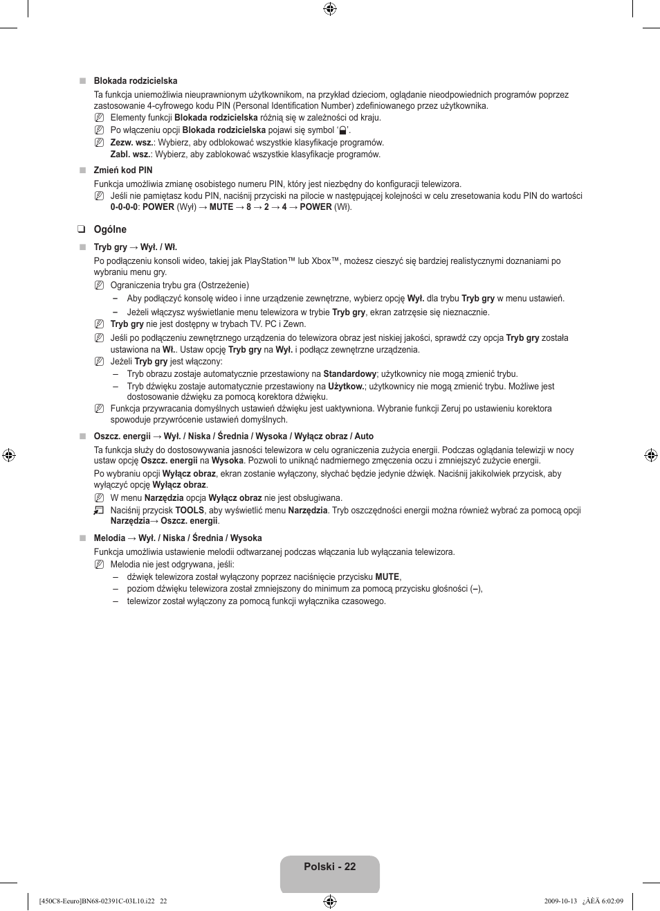 Samsung LE22B450C8W User Manual | Page 92 / 348