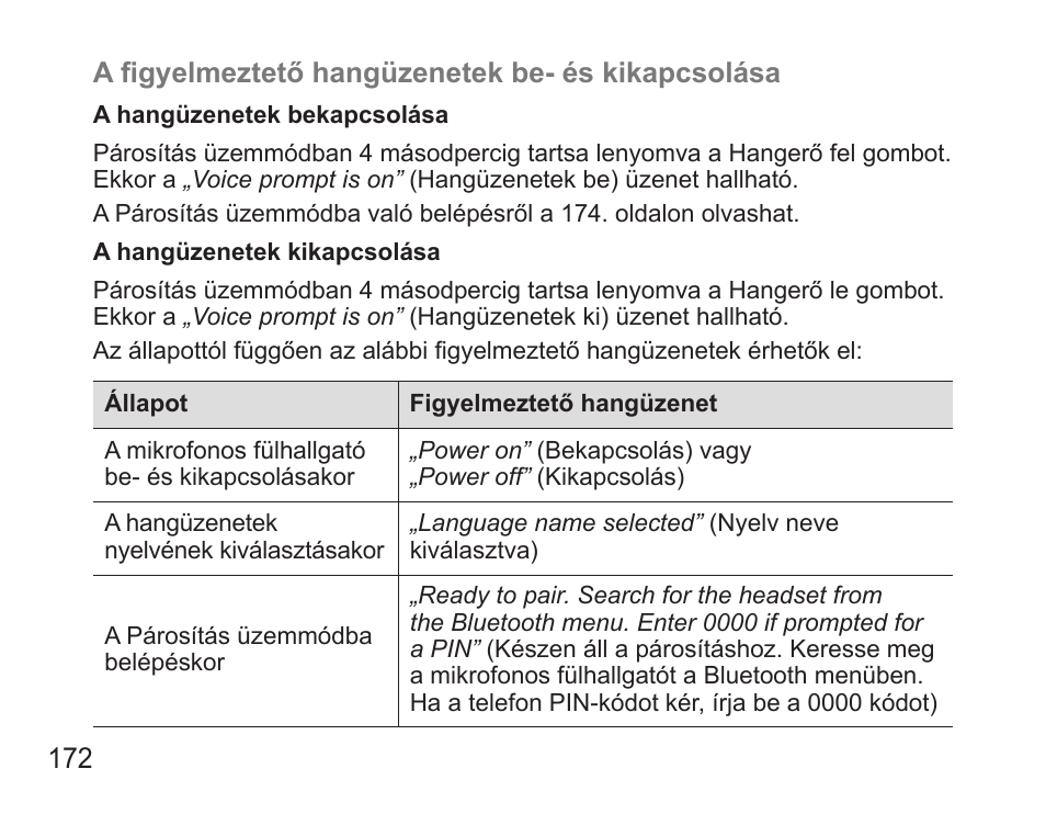 Samsung BHS3000 User Manual | Page 174 / 196