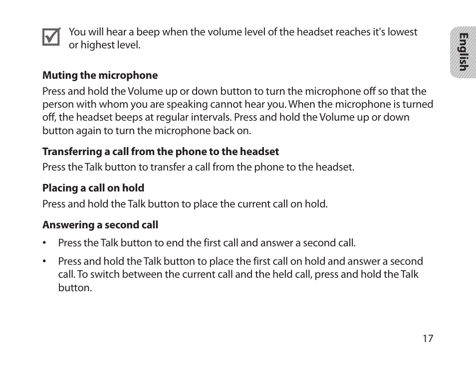 Samsung HM1800 User Manual | Page 19 / 161