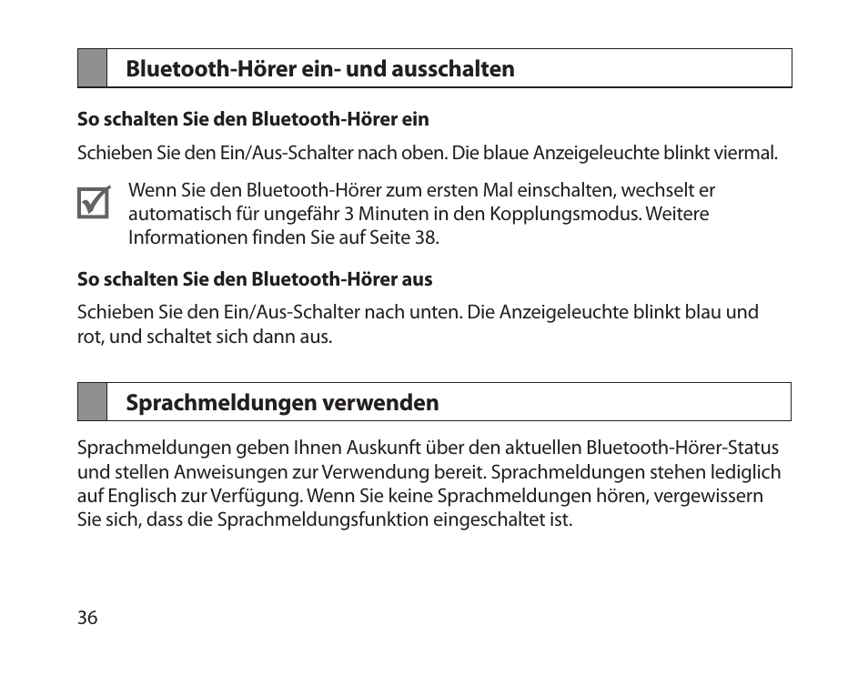 Samsung HM1800 User Manual | Page 38 / 161