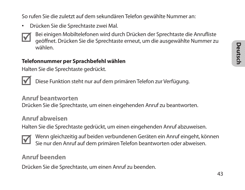 Samsung HM1800 User Manual | Page 45 / 161