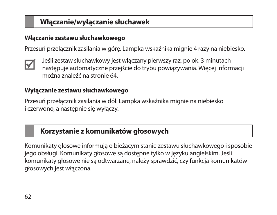 Samsung HM1800 User Manual | Page 64 / 161