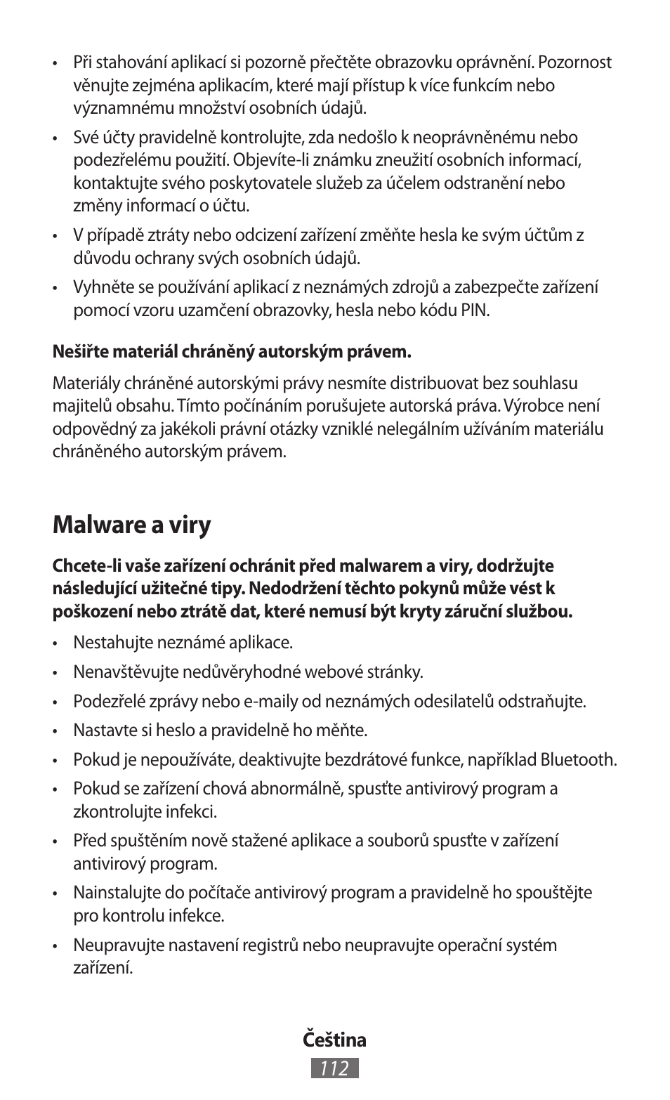 Malware a viry | Samsung SM-R350 User Manual | Page 113 / 605