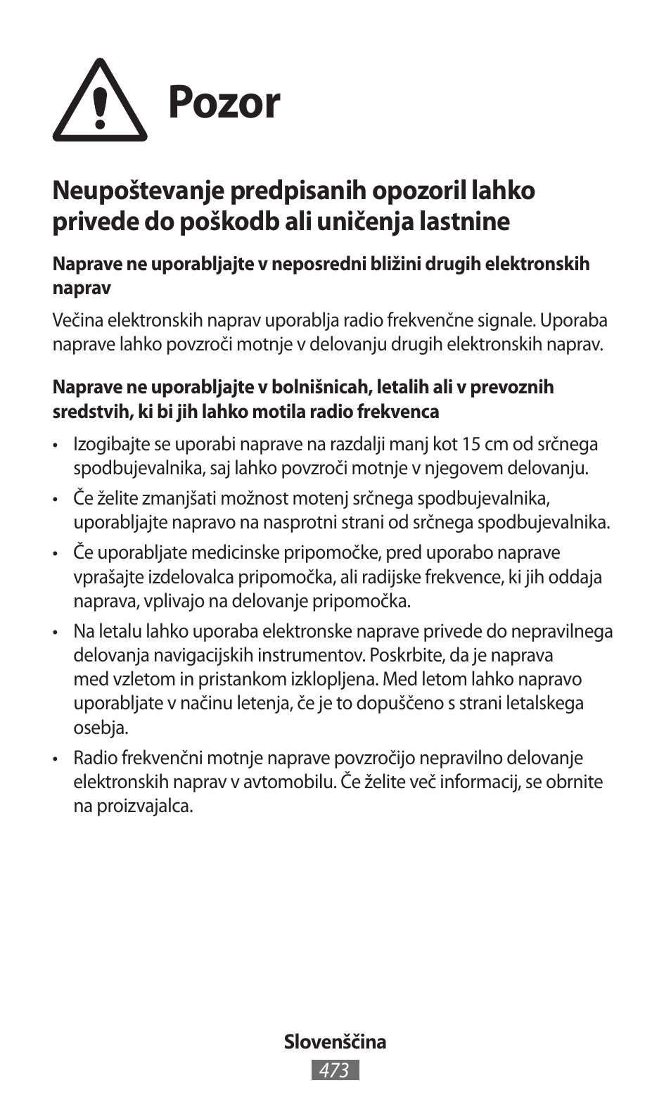 Pozor | Samsung SM-R350 User Manual | Page 474 / 605