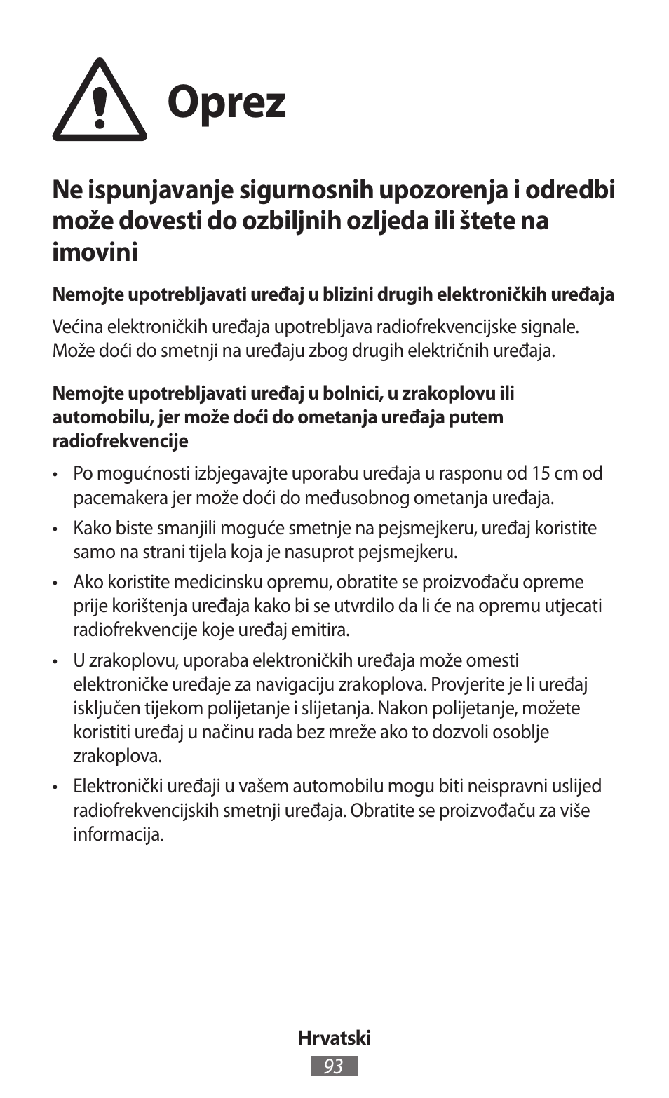 Oprez | Samsung SM-R350 User Manual | Page 94 / 605