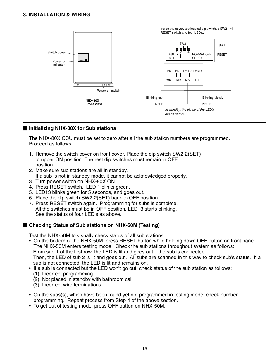 Aiphone 83873900 0602 E User Manual | Page 15 / 32