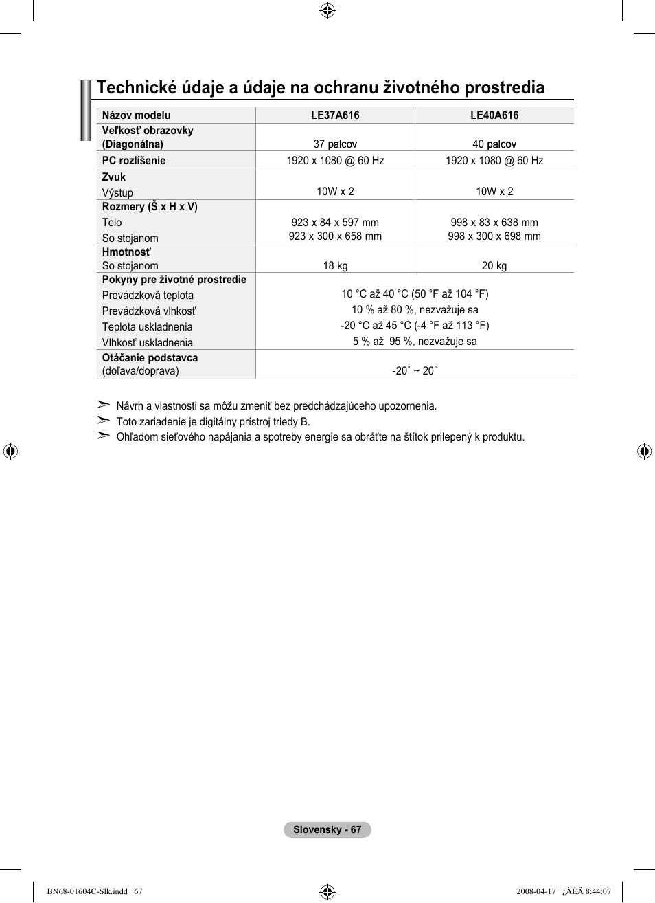 Samsung LE37A616A3F User Manual | Page 545 / 614