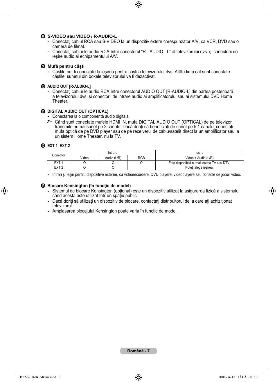 Samsung LE37A616A3F User Manual | Page 553 / 614