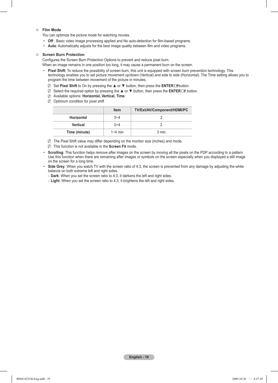 Samsung PS42B451B2W User Manual | Page 19 / 393