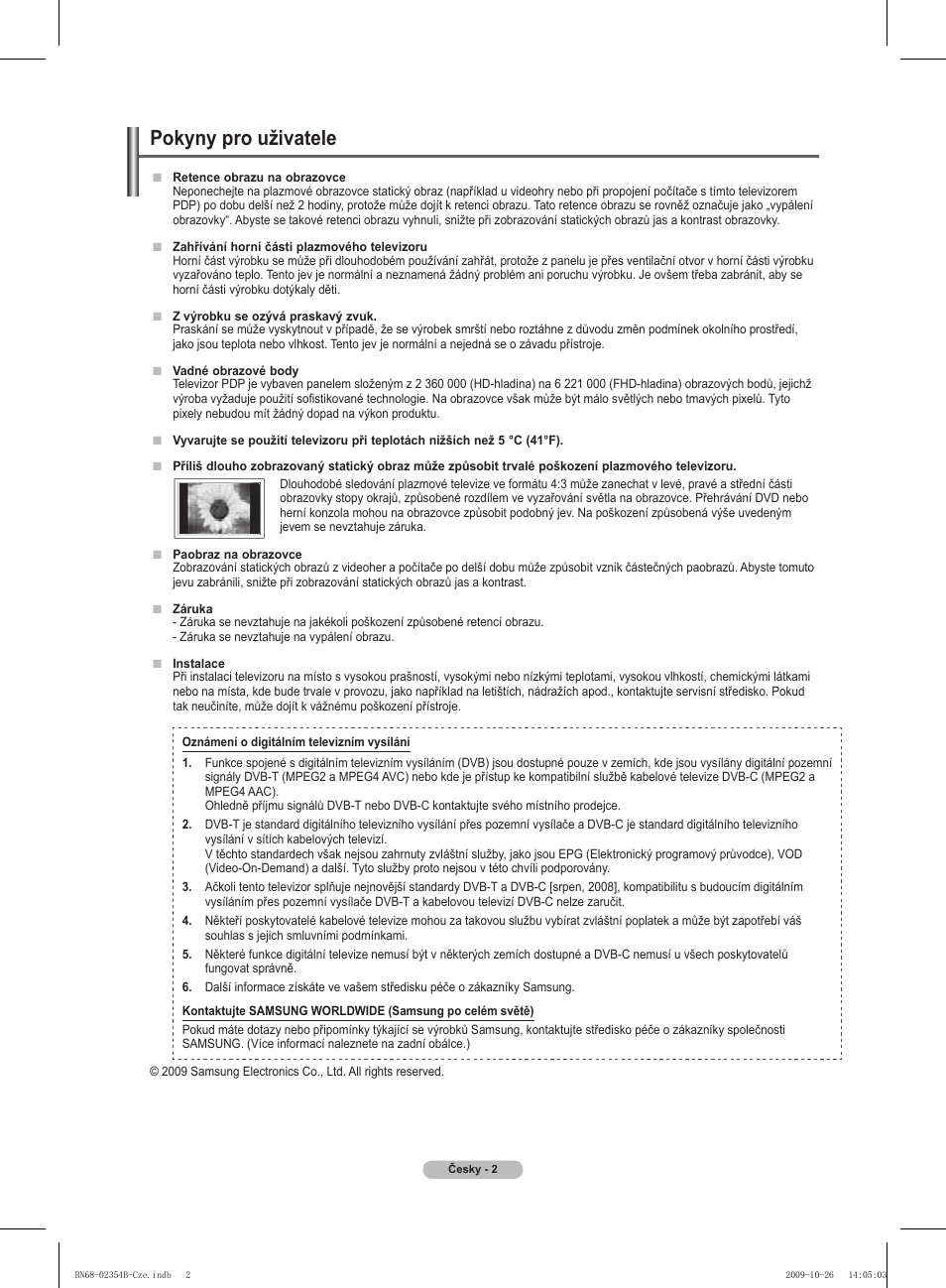 Pokyny pro uživatele | Samsung PS42B451B2W User Manual | Page 197 / 393