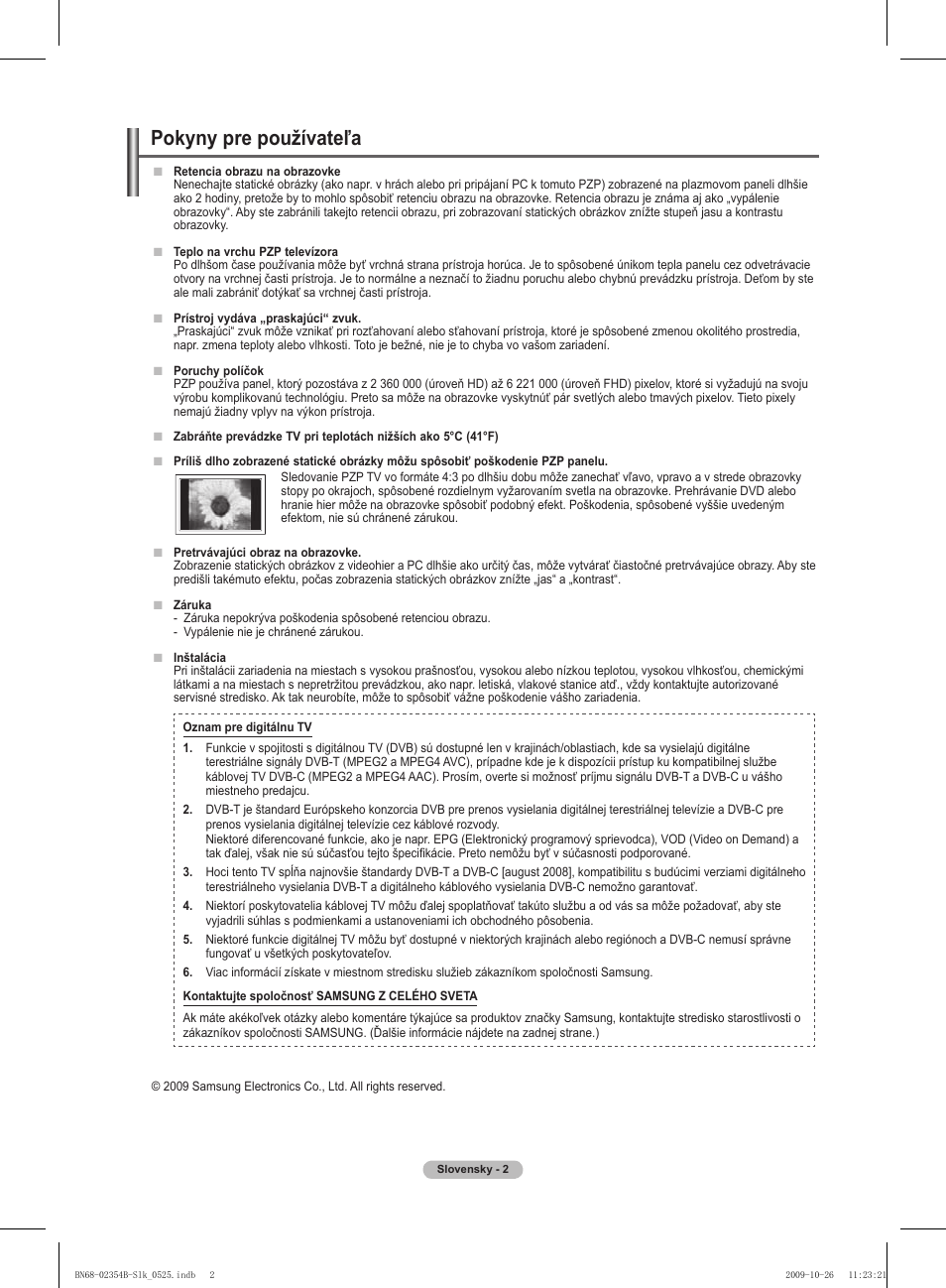 Pokyny pre používateľa | Samsung PS42B451B2W User Manual | Page 236 / 393