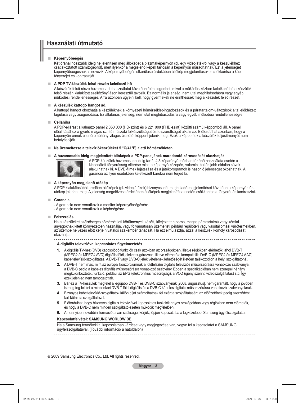 Használati útmutató | Samsung PS42B451B2W User Manual | Page 41 / 393