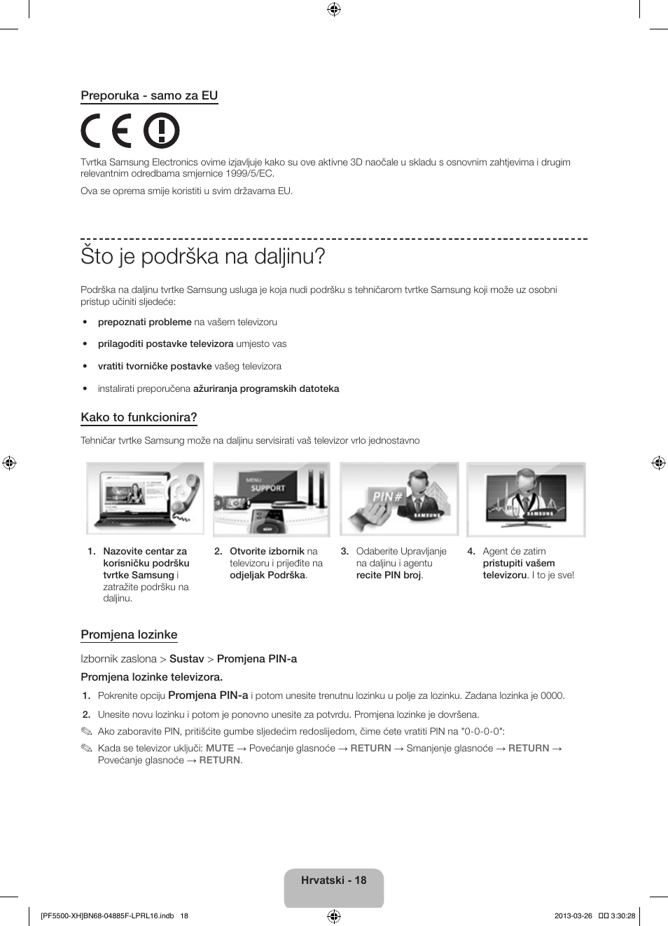 Što je podrška na daljinu | Samsung PS60F5500AW User Manual | Page 138 / 385