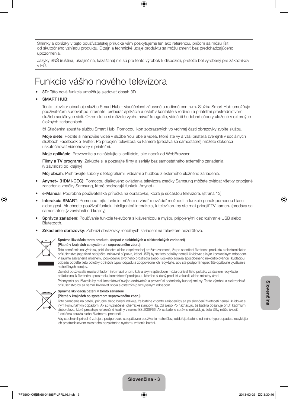 Funkcie vášho nového televízora | Samsung PS60F5500AW User Manual | Page 171 / 385