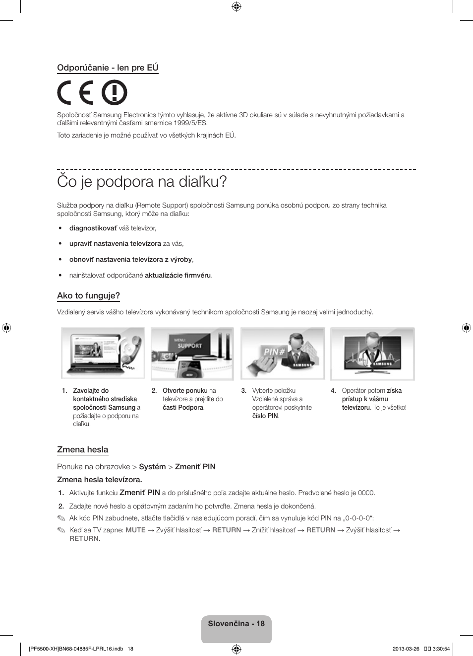 Čo je podpora na diaľku | Samsung PS60F5500AW User Manual | Page 186 / 385