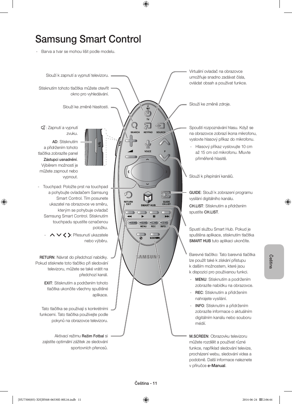 Samsung smart control | Samsung UE85HU7500L User Manual | Page 155 / 385