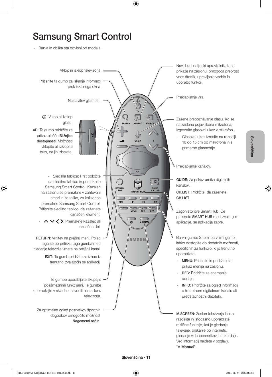Samsung smart control | Samsung UE85HU7500L User Manual | Page 299 / 385