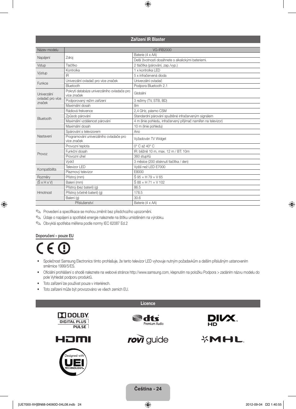 Samsung UE46ES7000S User Manual | Page 162 / 185