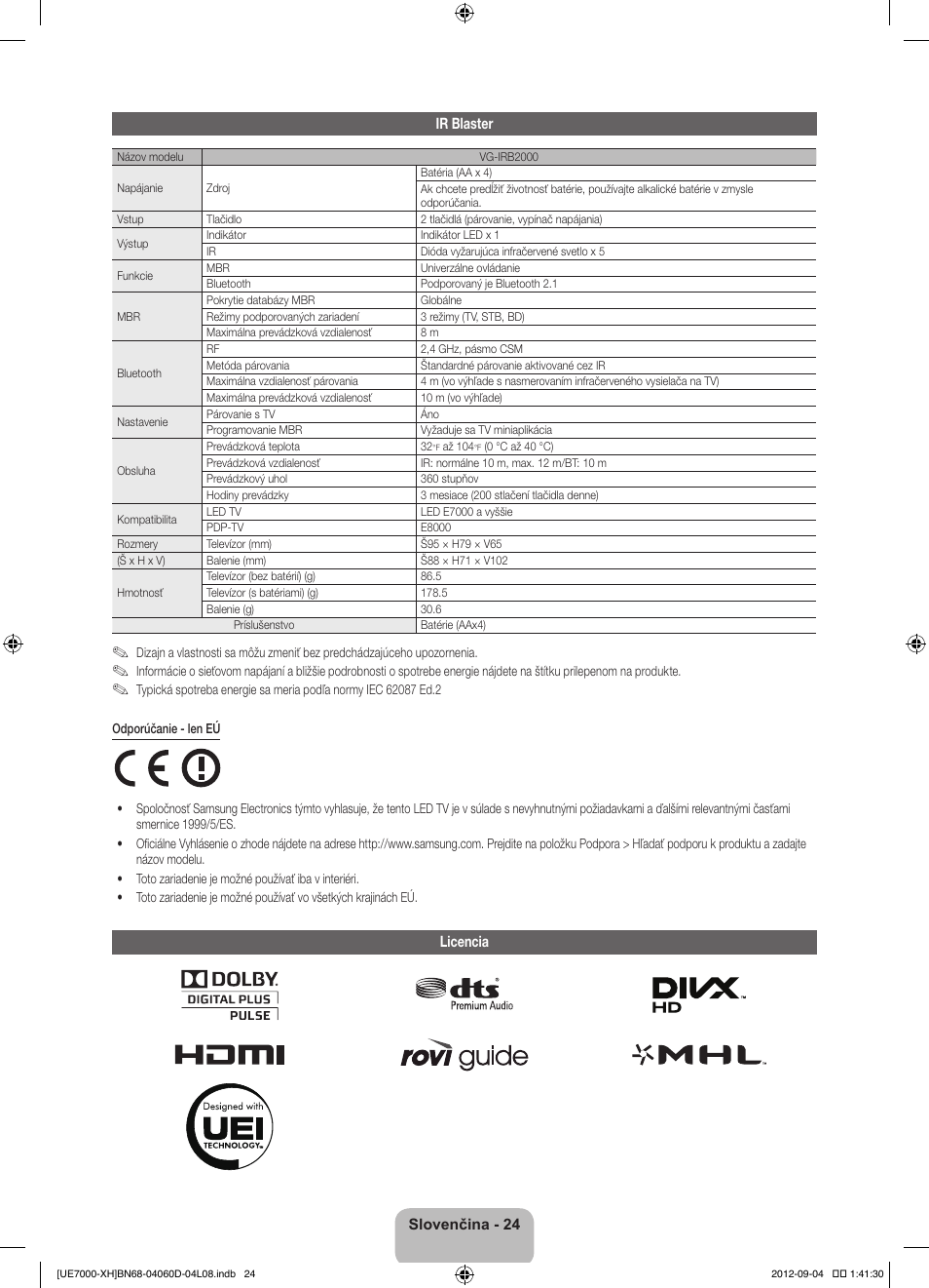 Samsung UE46ES7000S User Manual | Page 185 / 185