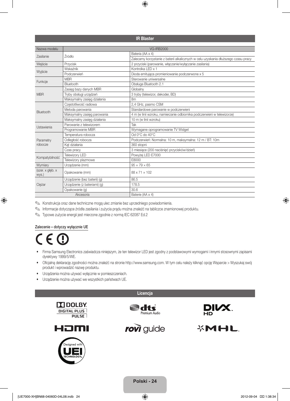 Samsung UE46ES7000S User Manual | Page 70 / 185