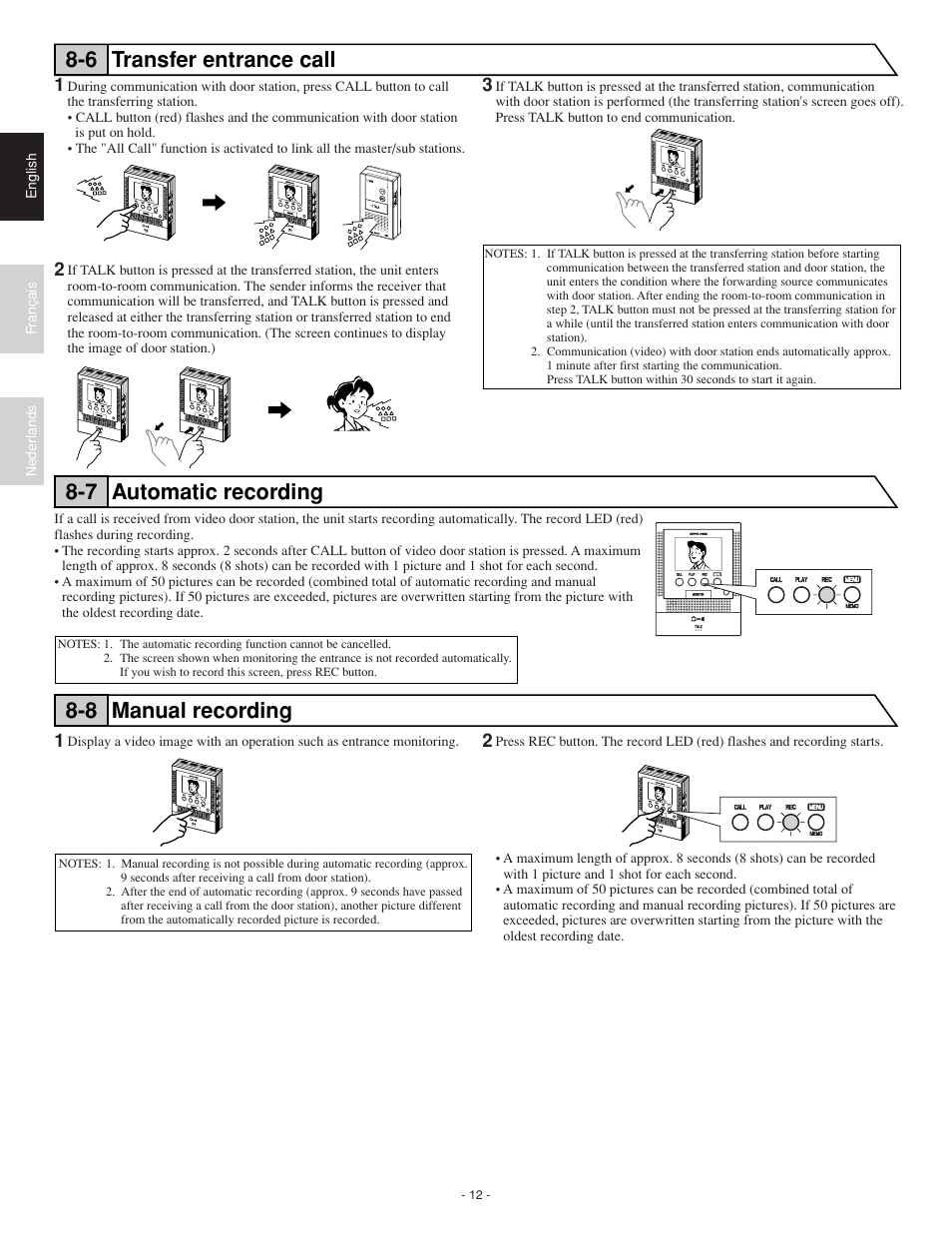 Aiphone JF-2HD User Manual | Page 12 / 16