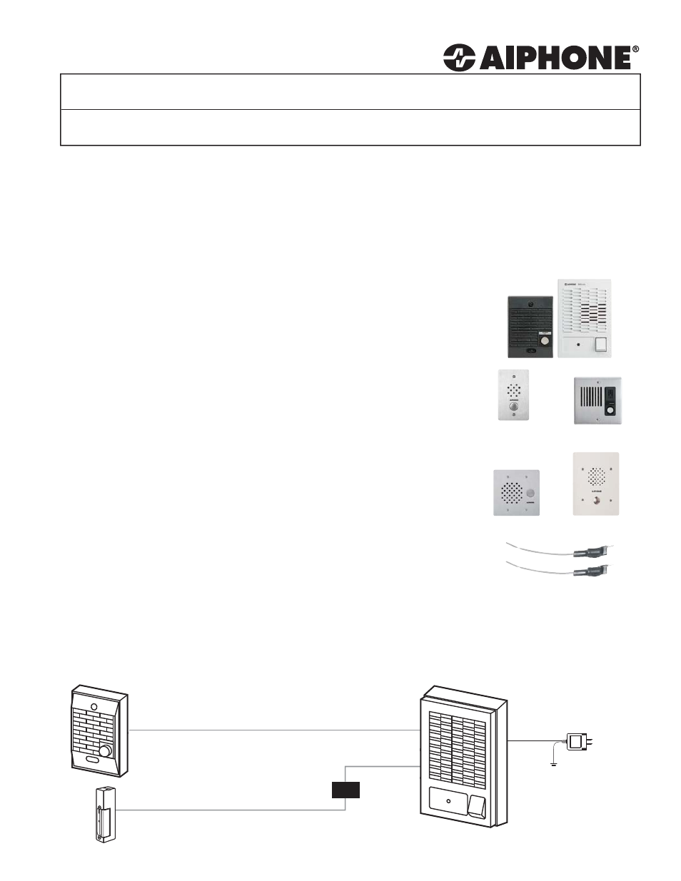Aiphone C-123LW User Manual | 4 pages