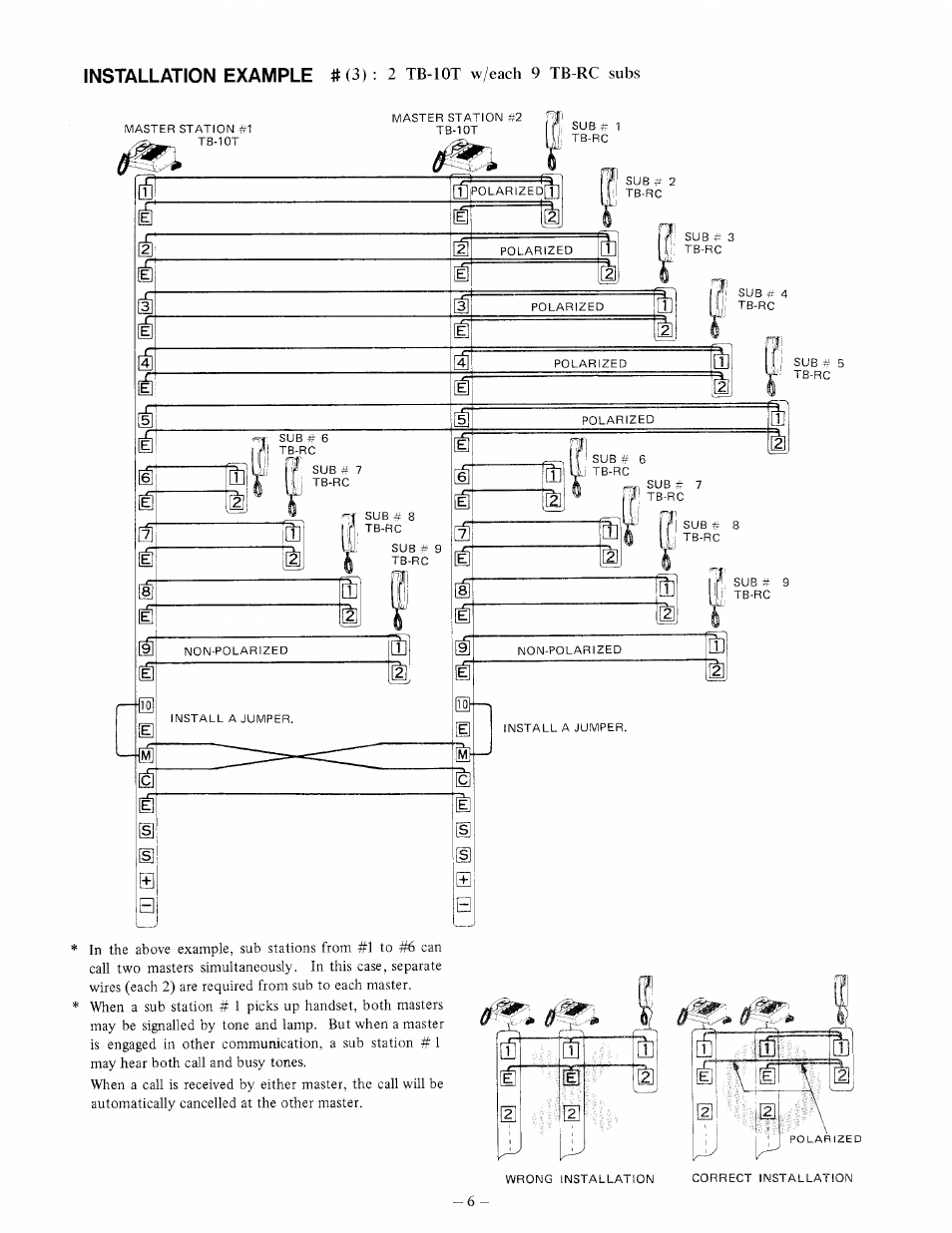 Aiphone TB-10T User Manual | Page 6 / 8