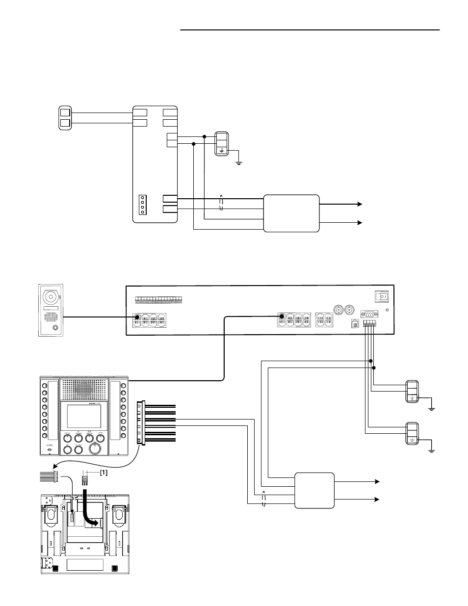 Wiring diagrams (cont), Kb & kc systems, External device and power ax system | Ax-8m/ax-8mv | Aiphone RY-ES User Manual | Page 3 / 4