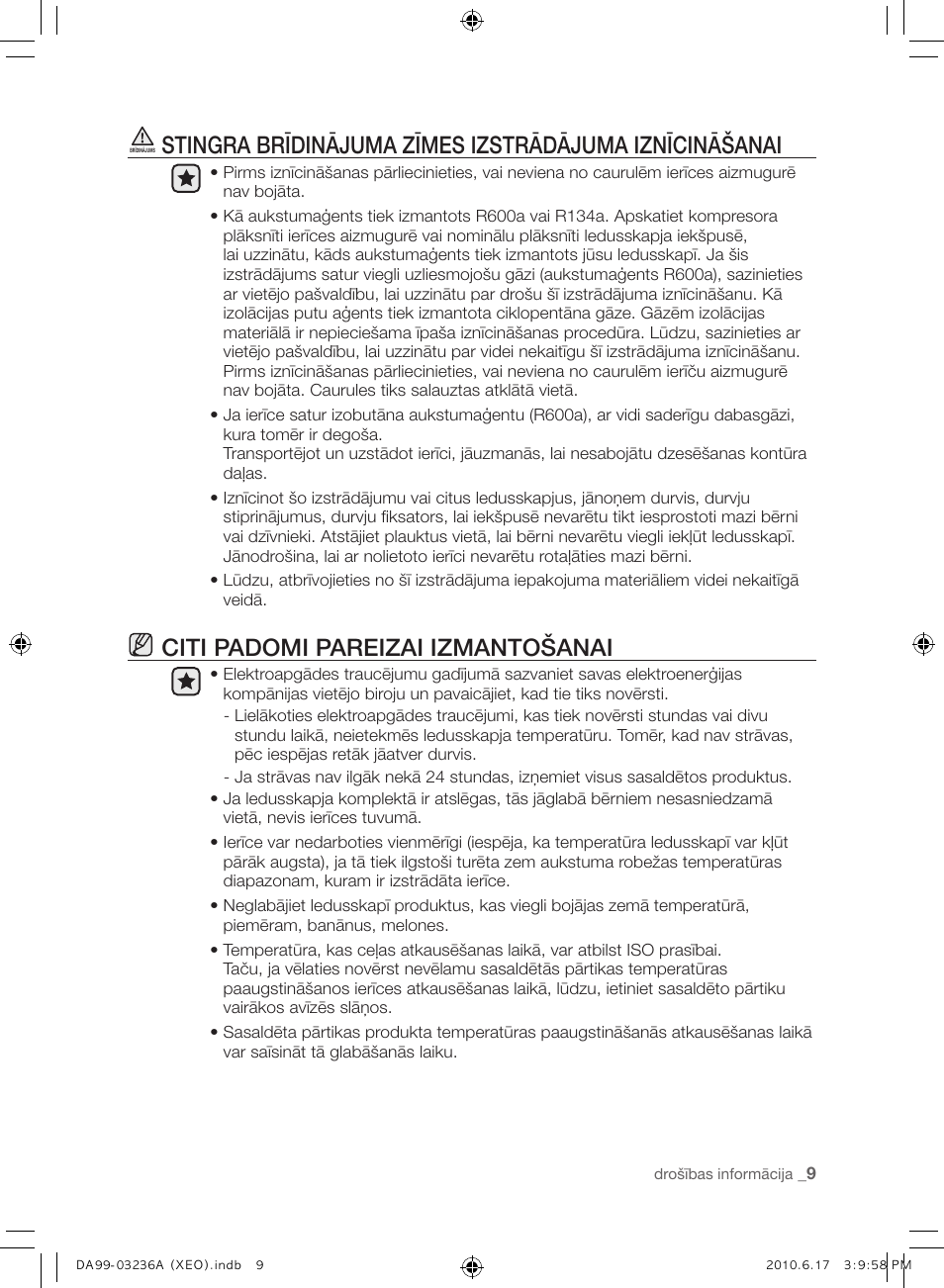 Citi padomi pareizai izmantošanai | Samsung RL39THCMG User Manual | Page 151 / 228