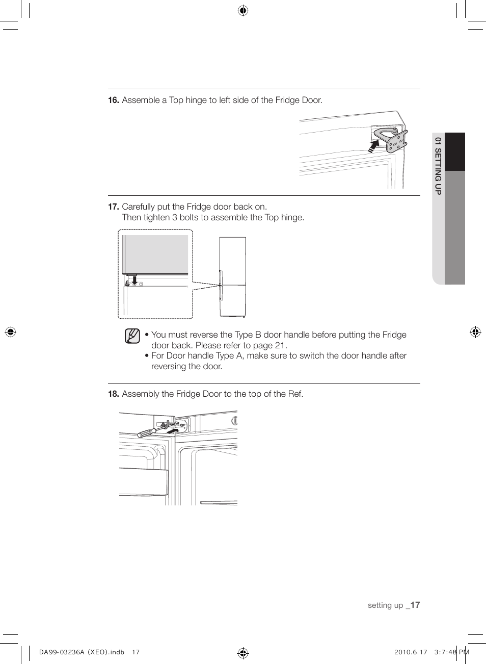 Samsung RL39THCMG User Manual | Page 17 / 228