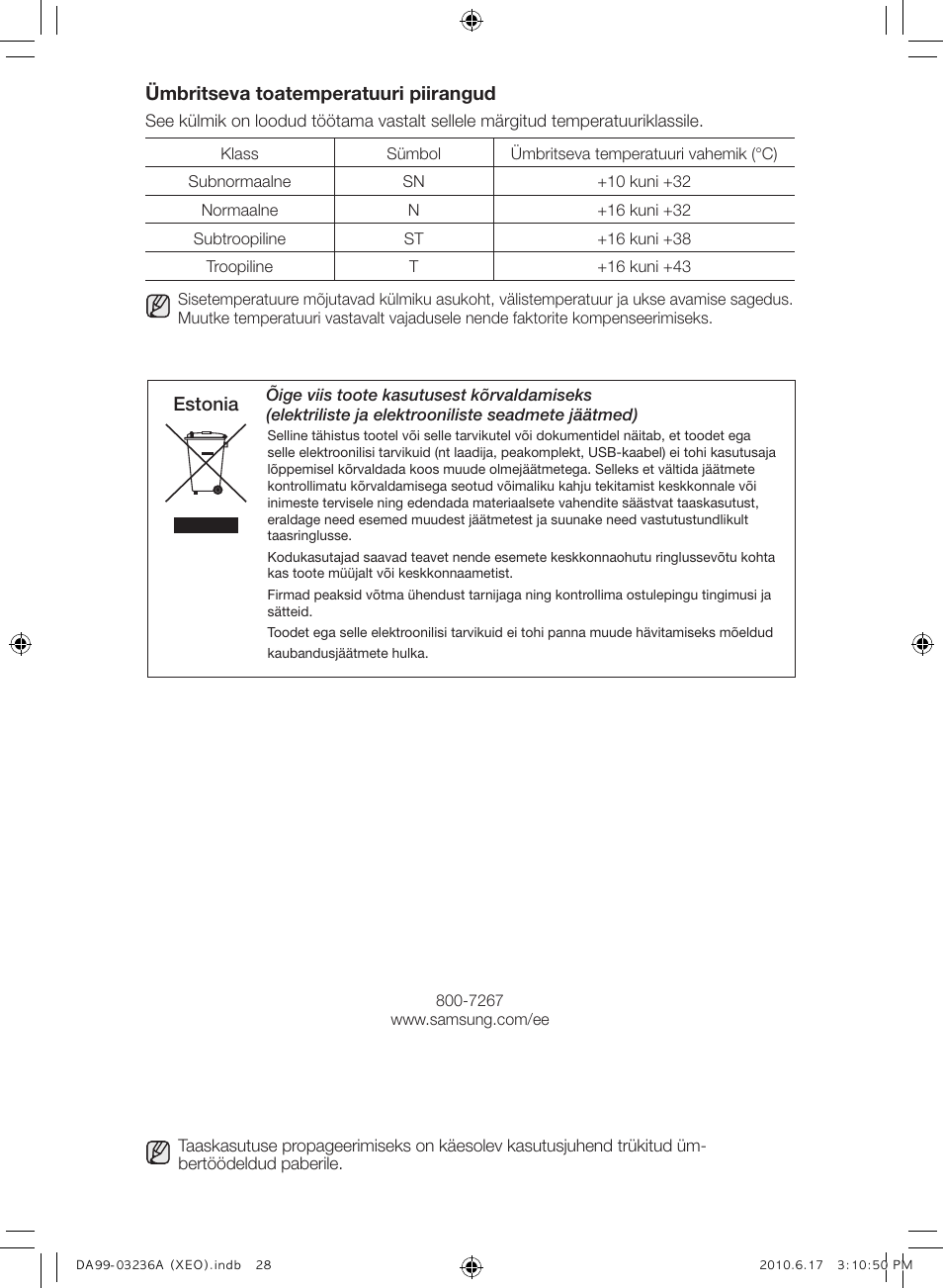 Samsung RL39THCMG User Manual | Page 198 / 228