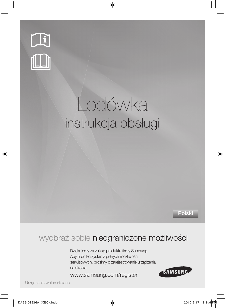 Lodówka, Instrukcja obsługi, Wyobraź sobie nieograniczone możliwości | Samsung RL39THCMG User Manual | Page 29 / 228
