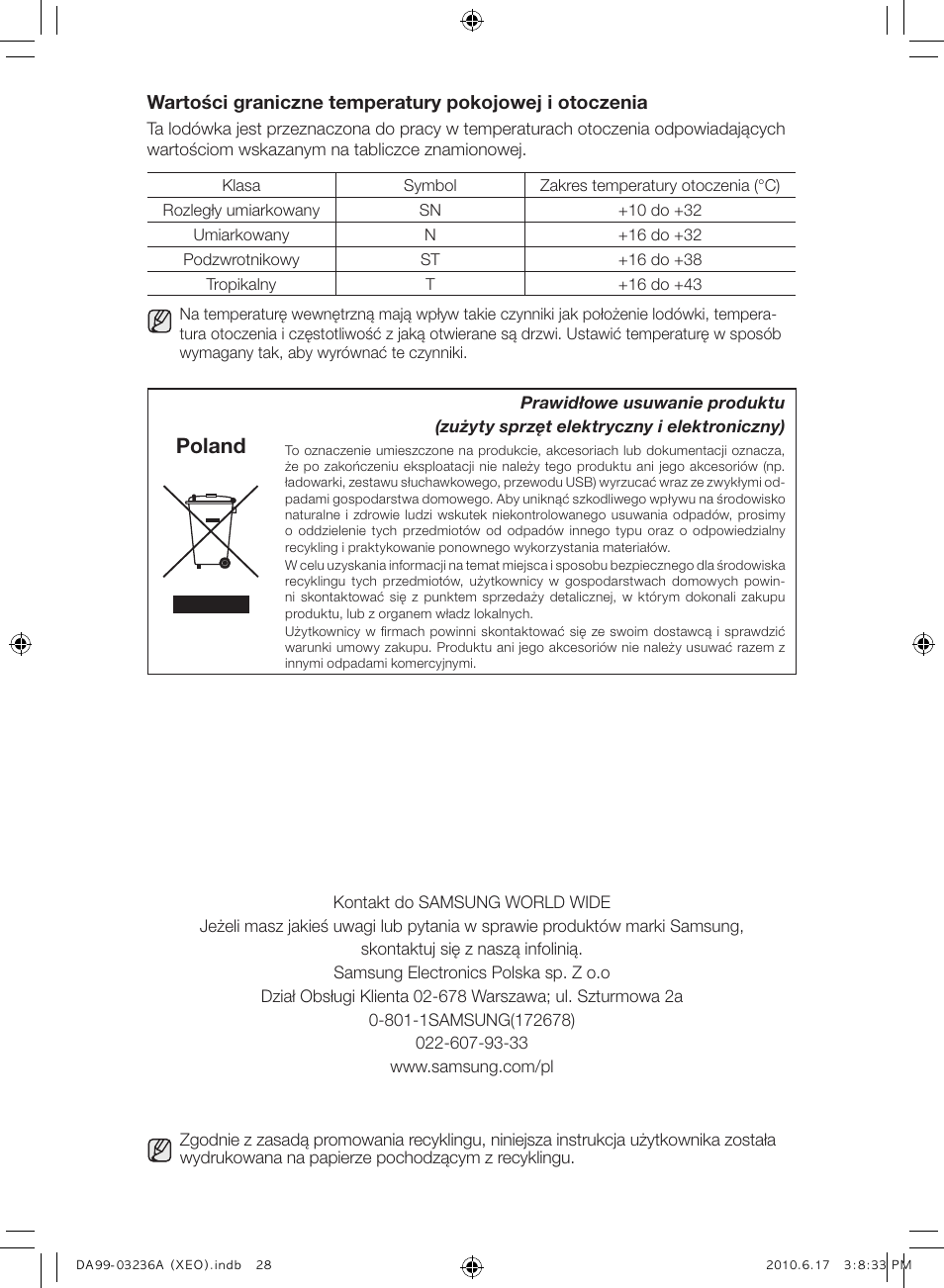 Poland | Samsung RL39THCMG User Manual | Page 56 / 228