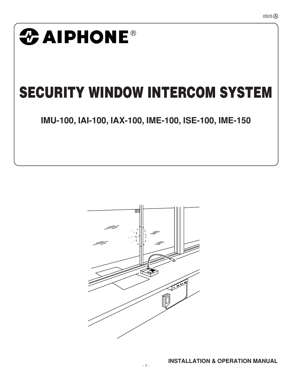 Aiphone ISE-100 User Manual | 20 pages