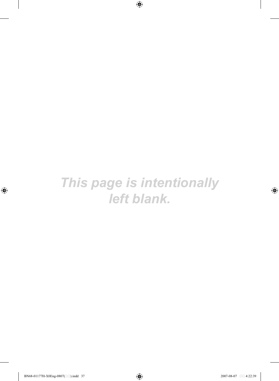 This page is intentionally left blank | Samsung LE22S81B User Manual | Page 39 / 461